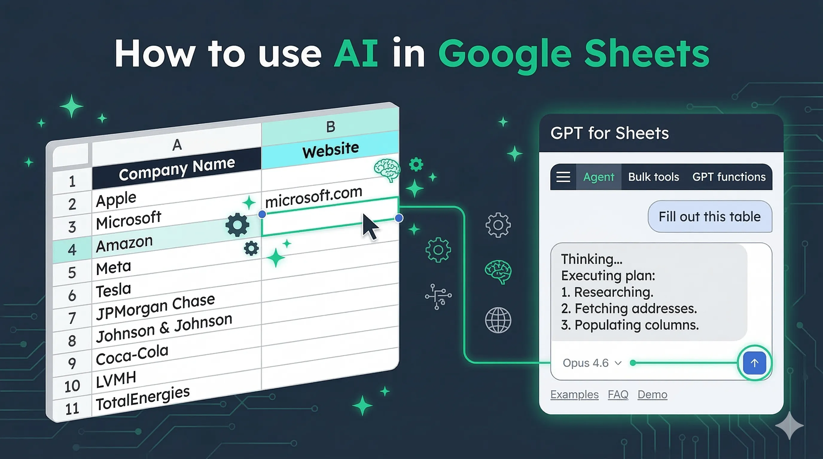 How to use AI in Google Sheets