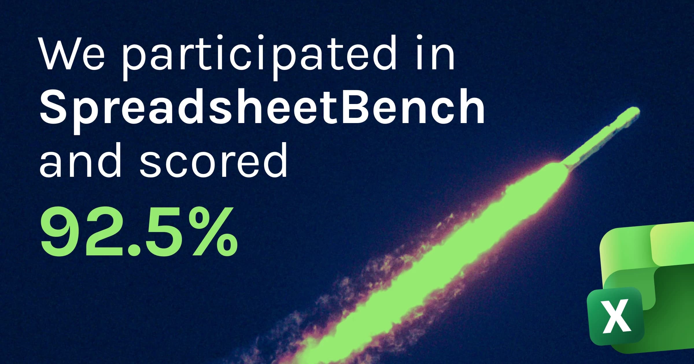 We participated in SpreadsheetBench and scored 92.5%