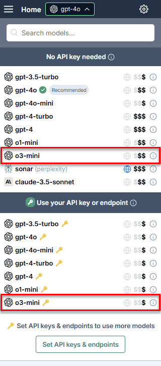 OpenAI o3-mini model in GPT for Excel, Sheets, and Word
