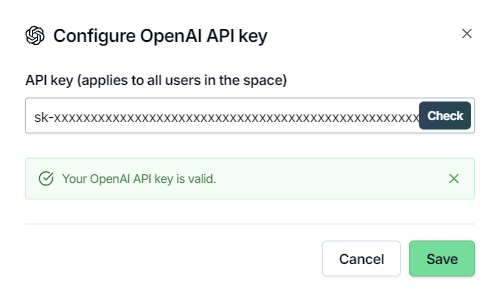 Set the API key