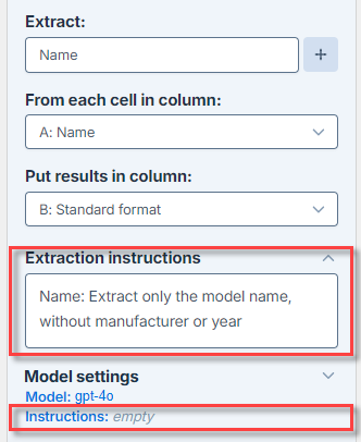 Set instructions