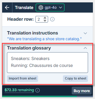 Set glossary