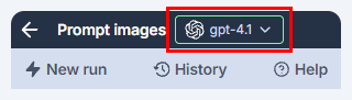 Open the model switcher