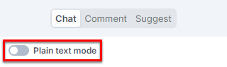 Use formatted text