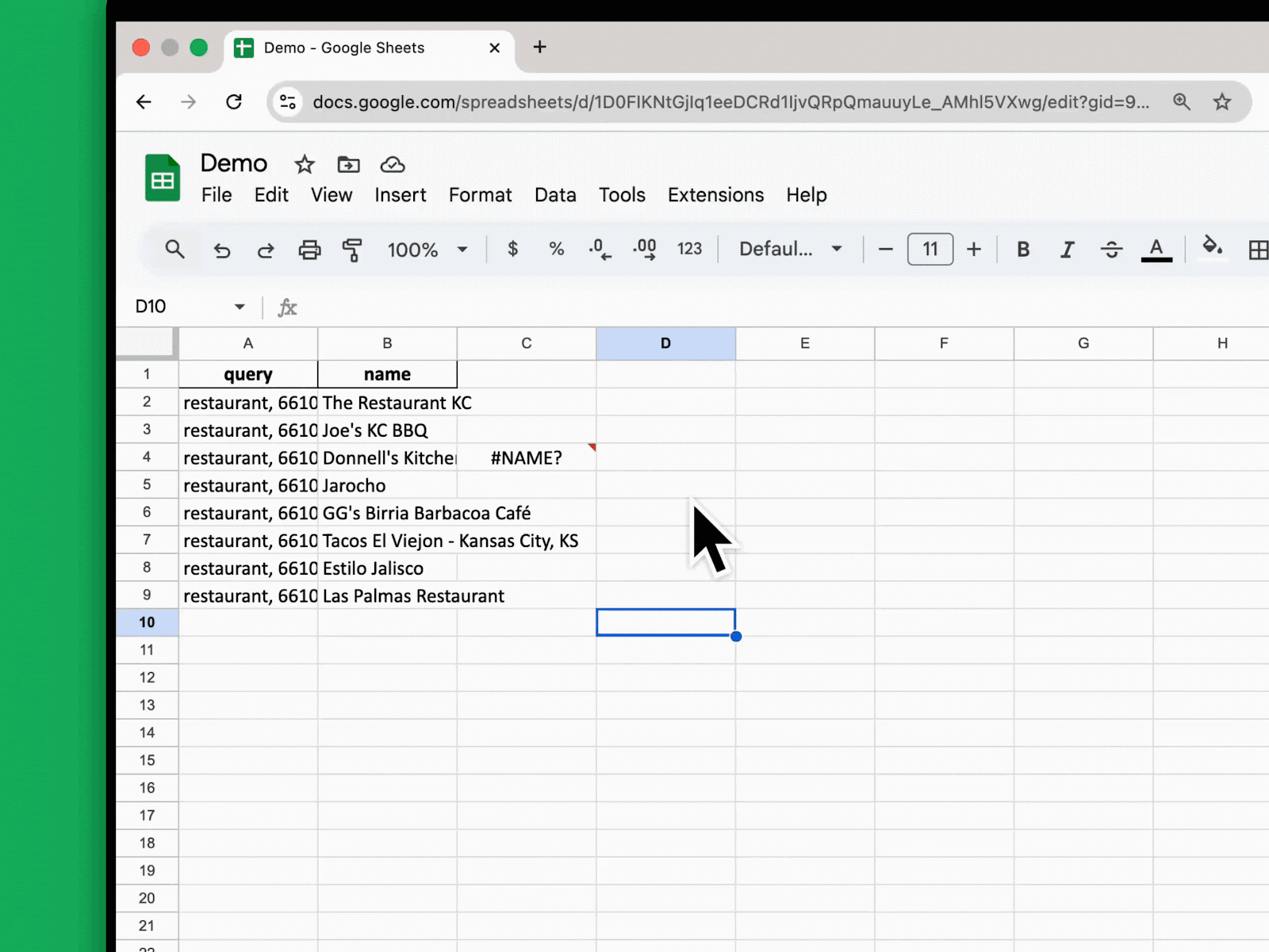 Quick way to find broken formulas in Google Sheets