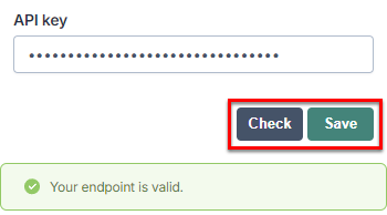 Check and save Azure endpoint settings