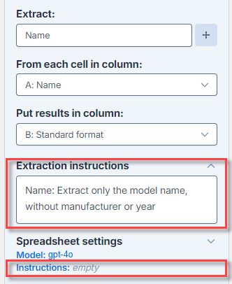 Set instructions