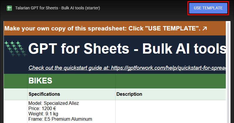 Copy bulk AI tools starter template