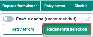 Regenerate selection