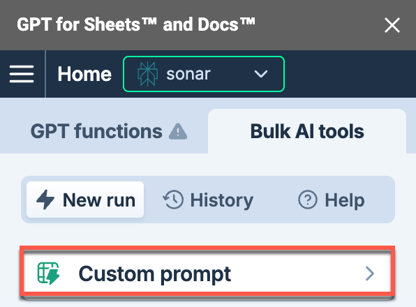 Select Custom