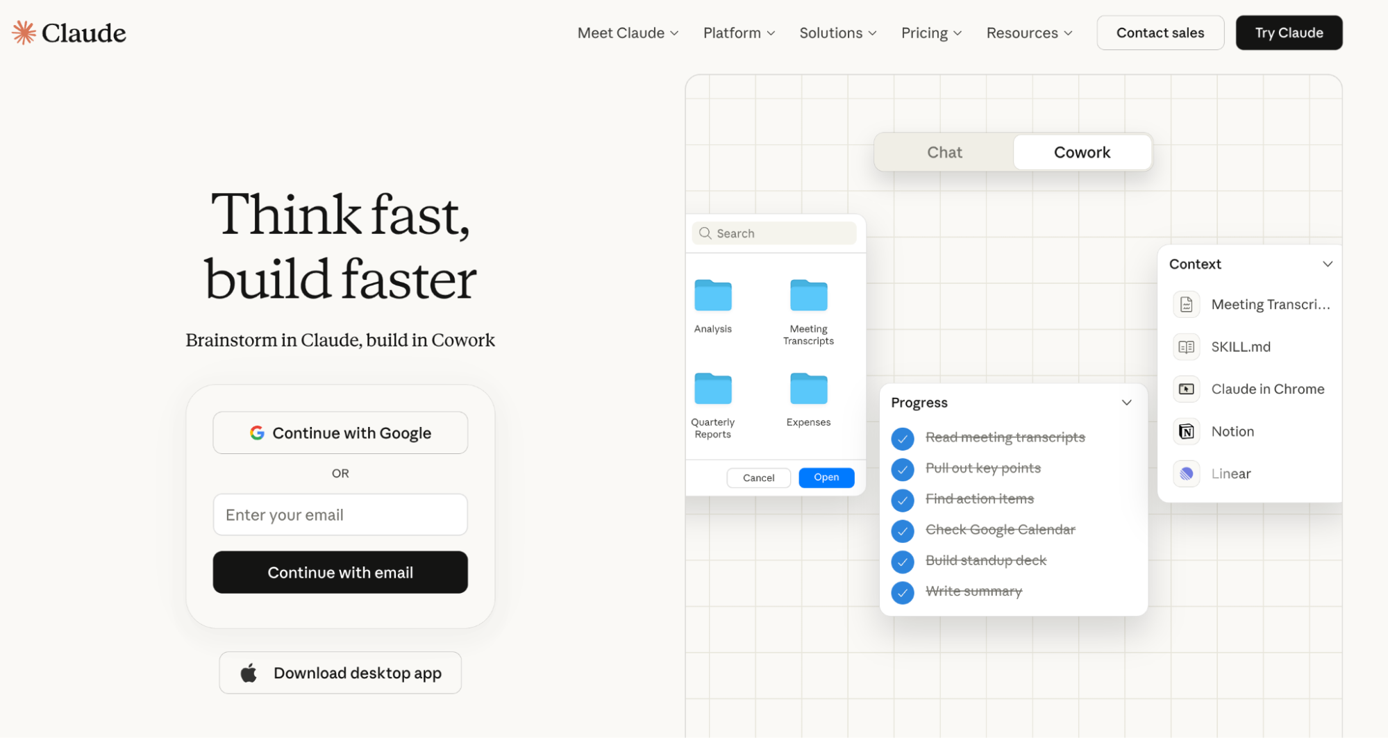 Claude AI assistant for analysis and writing