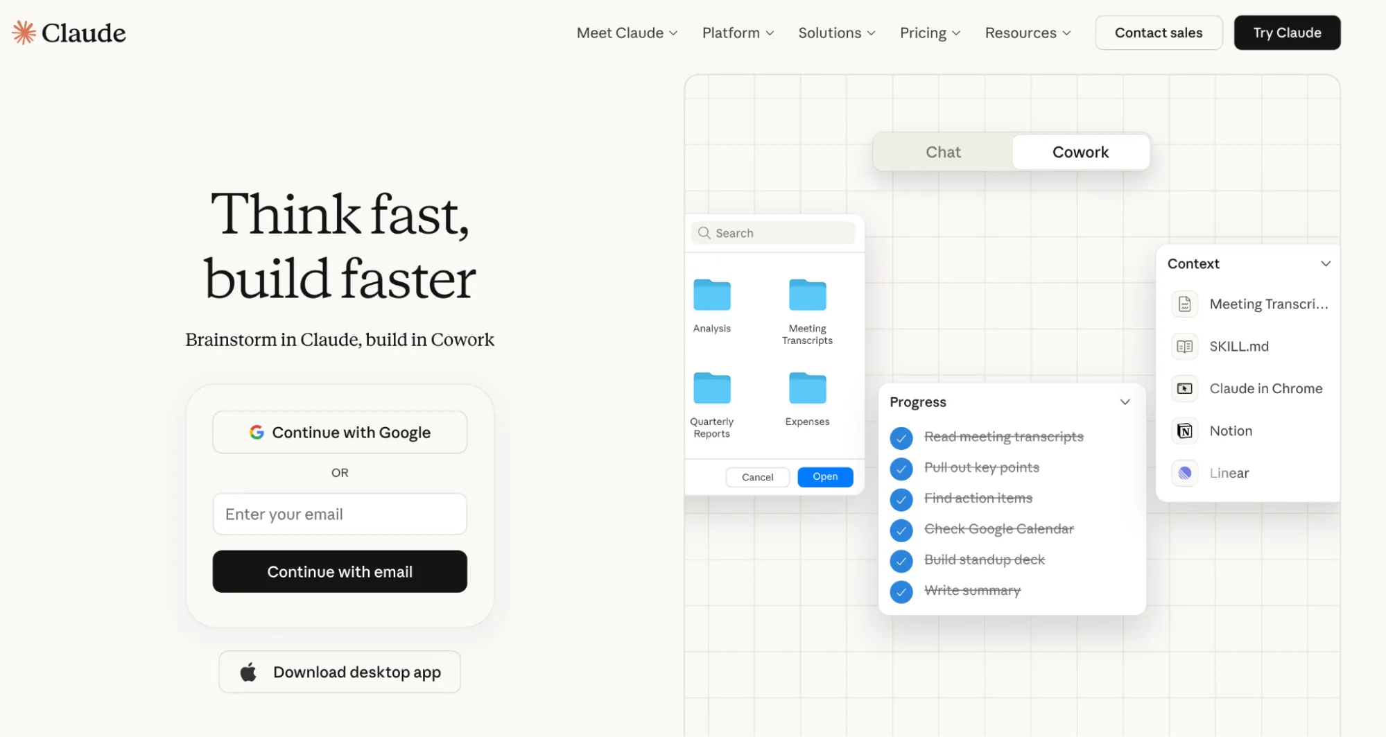 Claude AI assistant for analysis and writing