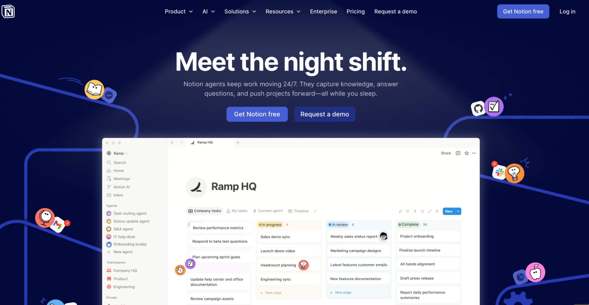 Notion AI for workspace automation