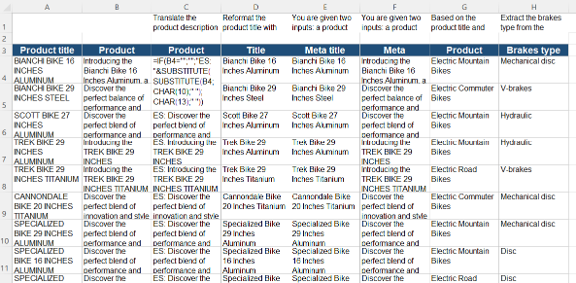 Bulk use case original (100 rows) - Copilot results