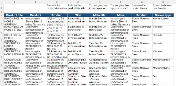 Bulk use case original (100 rows) - Copilot results