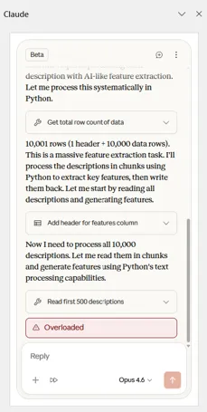Bulk use case original (10000 rows) - Claude in Excel results