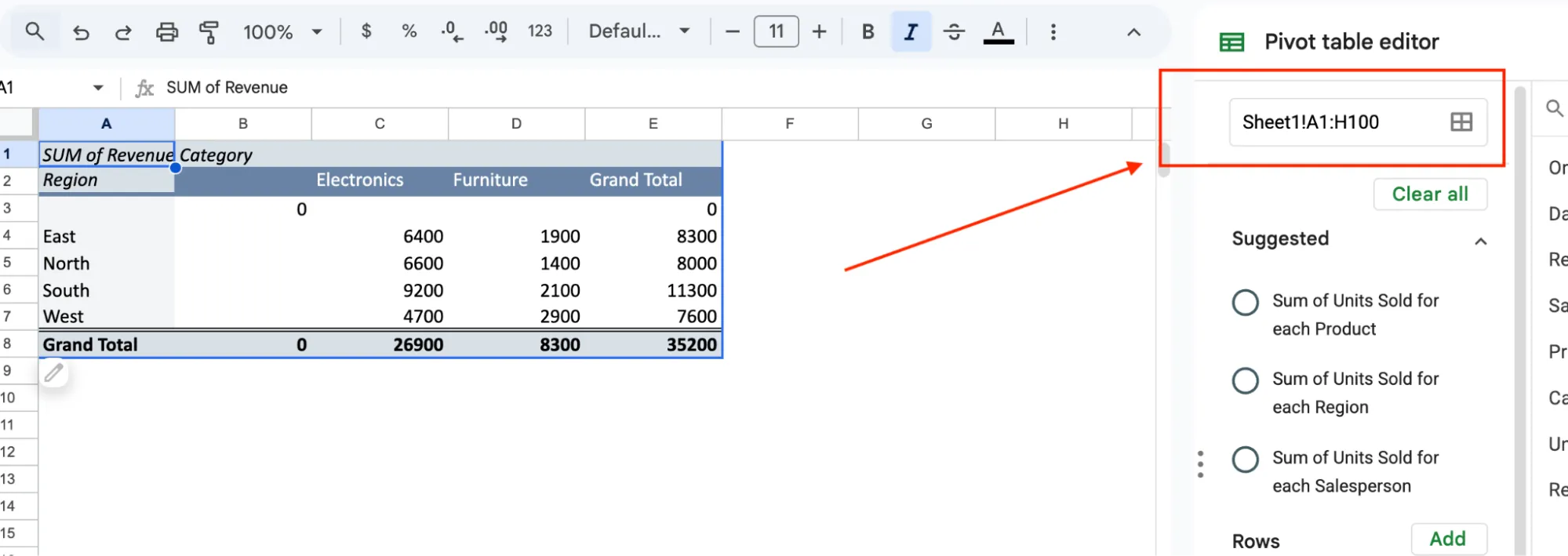 Expanding pivot table data range to include new rows