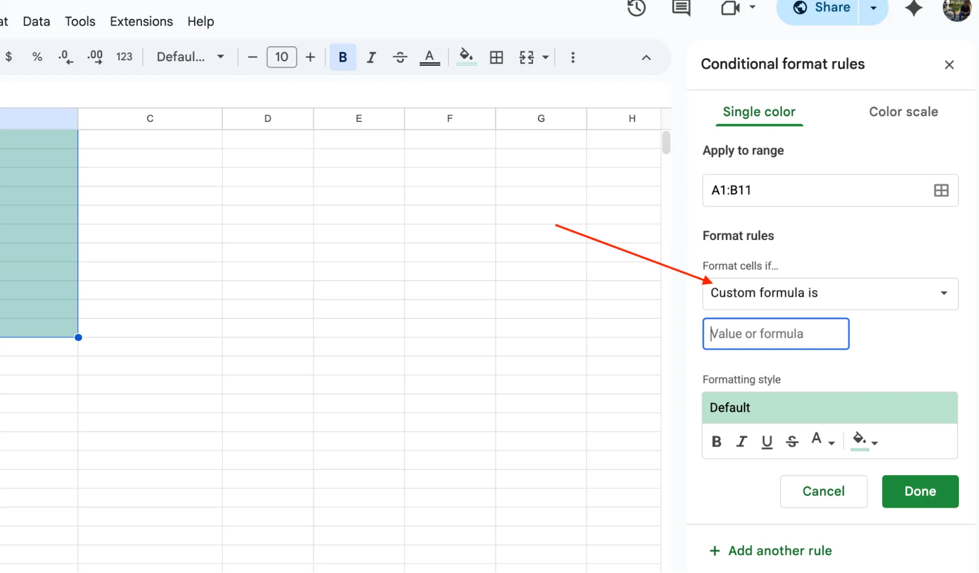 Selecting custom formula for duplicate checks across multiple columns