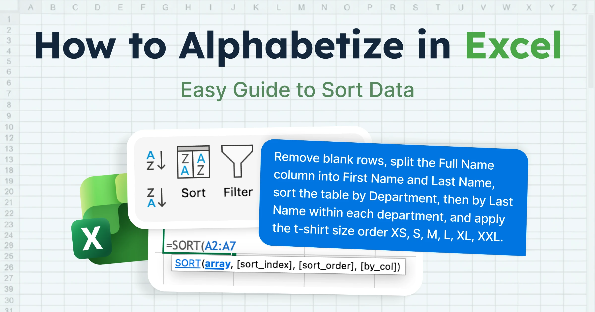How to Alphabetize in Excel