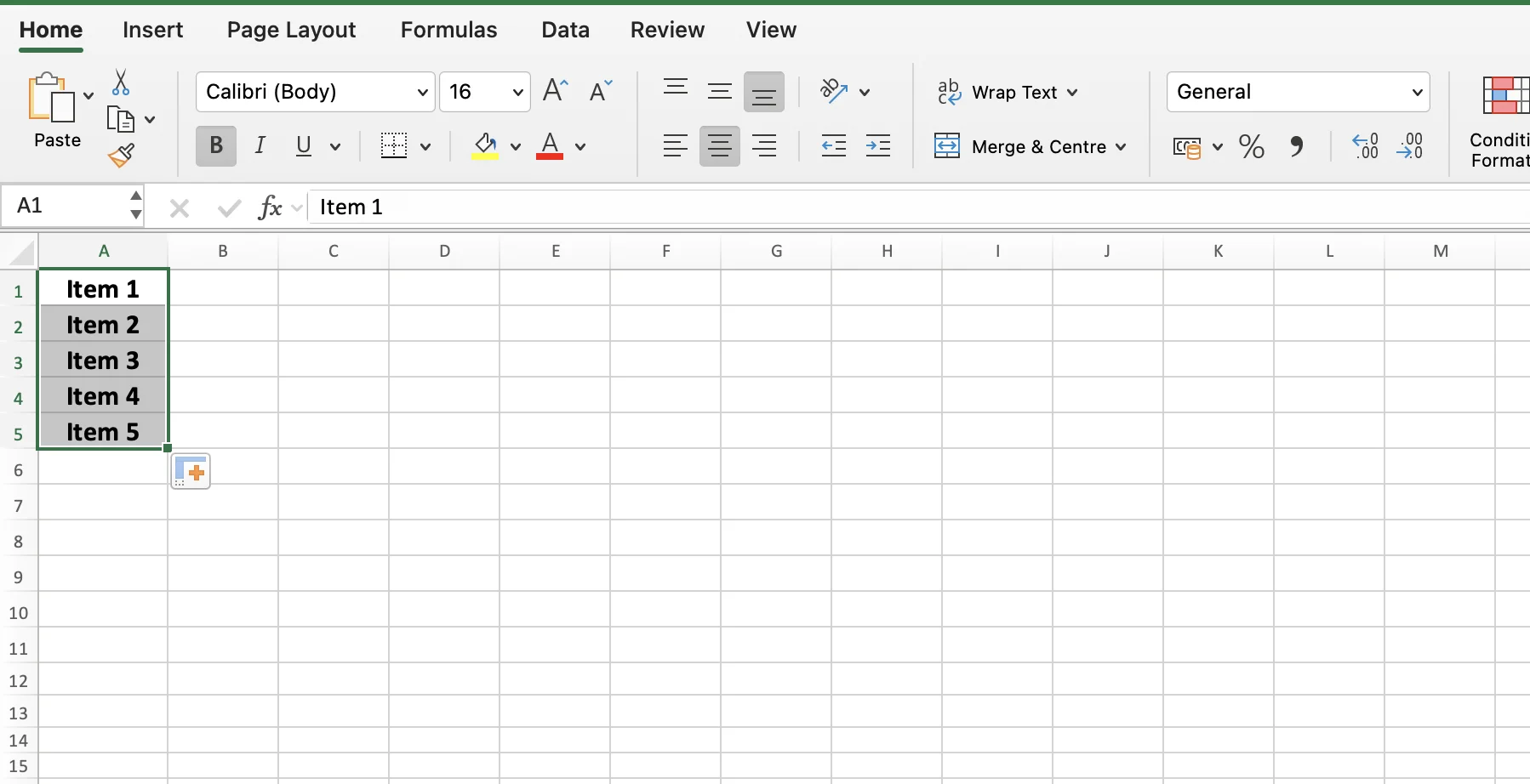 Fill custom text and number patterns with fill handle in Excel